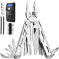 ROCKTOL Multitool Pliers, 29-in-1 Heavy-duty Stainless Steel Multi Tool Set with Replaceable Wire Cutters and Saw Nylon Sheath for Camping Survival Repair (7Cr17 Blade)