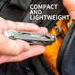 ROCKTOL Folding Pocket Knife, 12-in-1 Multitool Knife with Titanium-Plated Handle, Pocket Clip for Camping, Hiking, Survival （7Cr17 Blade））